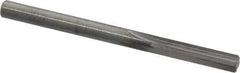 Hertel - #1 Solid Carbide 4 Flute Chucking Reamer - Straight Flute, Straight Shank, 1" Flute Length, 3" OAL - USA Tool & Supply