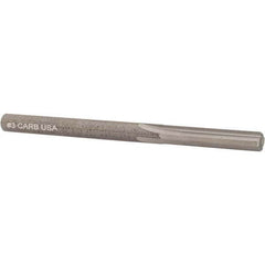 Hertel - #3 Solid Carbide 4 Flute Chucking Reamer - USA Tool & Supply