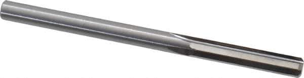 Hertel - #6 Solid Carbide 4 Flute Chucking Reamer - Straight Flute, Straight Shank, 1" Flute Length, 3" OAL - USA Tool & Supply