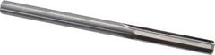 Hertel - #6 Solid Carbide 4 Flute Chucking Reamer - Straight Flute, Straight Shank, 1" Flute Length, 3" OAL - USA Tool & Supply