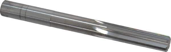 Hertel - Letter O Solid Carbide 6 Flute Chucking Reamer - Straight Flute, Straight Shank, 1-1/8" Flute Length, 3-1/4" OAL - USA Tool & Supply