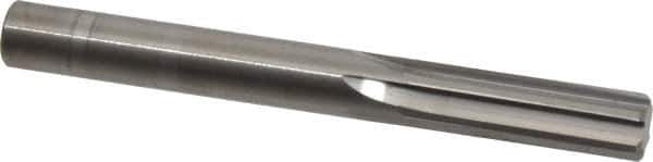 Hertel - Letter V Solid Carbide 6 Flute Chucking Reamer - Straight Flute, Straight Shank, 1-1/4" Flute Length, 3-1/2" OAL - USA Tool & Supply