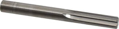 Hertel - Letter V Solid Carbide 6 Flute Chucking Reamer - Straight Flute, Straight Shank, 1-1/4" Flute Length, 3-1/2" OAL - USA Tool & Supply