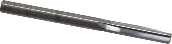 Hertel - 6mm Solid Carbide 4 Flute Chucking Reamer - Straight Flute, Straight Shank, 1" Flute Length, 3" OAL - USA Tool & Supply