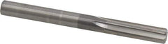 Hertel - 8mm Solid Carbide 6 Flute Chucking Reamer - Straight Flute, Straight Shank, 1-1/8" Flute Length, 3-1/4" OAL - USA Tool & Supply