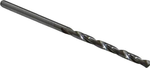 Hertel - #39 118° Solid Carbide Jobber Drill - Bright Finish, Right Hand Cut, Spiral Flute, Straight Shank, 2-1/4" OAL, Standard Point - USA Tool & Supply