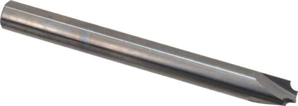 Hertel - 1/16" Radius, 1/4" Mill Diam, 3 Flute Solid Carbide Corner Rounding End Mill - Single End, Uncoated, 1/8" Tip Diam, 2-1/2" OAL, 1/4" Shank Diam - USA Tool & Supply
