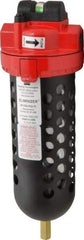 RTI Eliminizer - 1/4" 35 CFM Air Dryer/Filter Unit - Polycarbonate, 11-1/2" High x 3-3/4" Diam - USA Tool & Supply