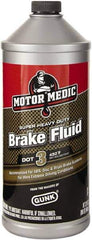 Motor Medic - 32 oz Super Heavy Duty Brake Fluid - DOT 3 Transportation - USA Tool & Supply