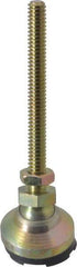 Gibraltar - 1/4-20 Bolt Thread, Studded Pivotal Stud Mount Leveling Pad & Mount - 1,000 Max Lb Capacity, 1" Base Diam - USA Tool & Supply