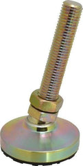 Gibraltar - 3/4-10 Bolt Thread, Studded Pivotal Stud Mount Leveling Pad & Mount - 7,400 Max Lb Capacity, 3" Base Diam - USA Tool & Supply