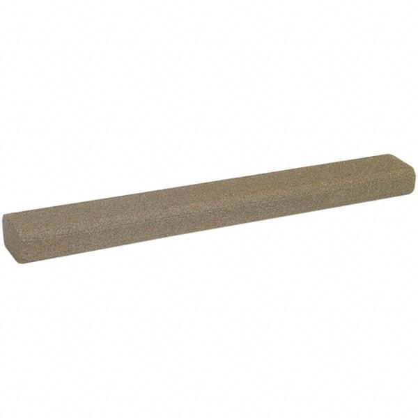 Norton - 10" Long x 1-5/16" Wide x 3/4" Thick, Aluminum Oxide Sharpening Stone - Flat Stone, Coarse Grade - USA Tool & Supply