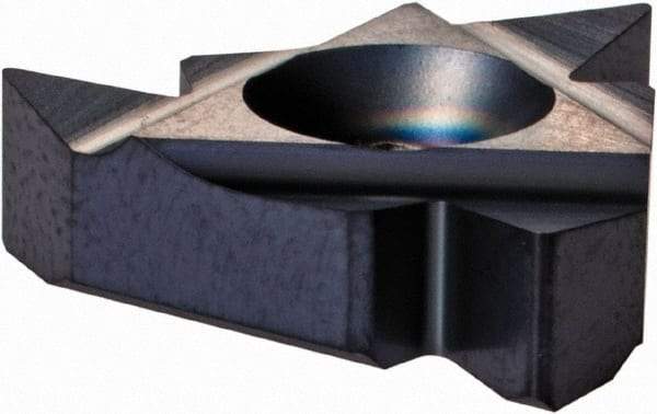 Iscar - 22ER External Right Hand 7-5 Partial Profile 60° Laydown Threading Insert - Grade IC908, TiN/TiAlN Coated Carbide, 12.7mm Inscribed Circle - USA Tool & Supply