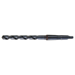 15/64 RHS / RHC HSS 118 Degree Radial Point General Purpose Taper Shank Drill - Steam Oxide - Exact Industrial Supply