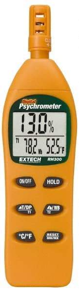 Extech - Digital Psychrometers Type: Humidity/Dew Point Digital Psychrometer Minimum Dew Point (F): -90.4 - USA Tool & Supply