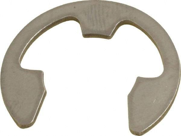 Rotor Clip - 14.73mm Groove Diam, 3/4" Shaft Diam, Passivated Stainless Steel, E Style External Retaining Rings - 0.056" Groove Width, 0.085" Groove Depth, 0.05" Ring Thickness, Grade 15-7 Grade 632 - USA Tool & Supply
