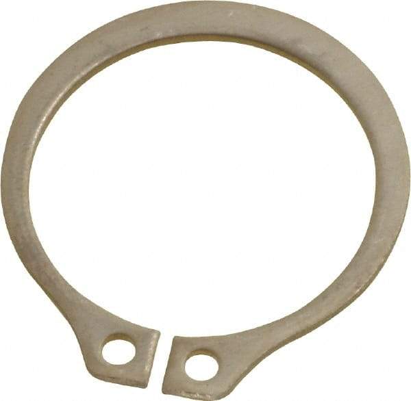 Rotor Clip - 23.88mm Groove Diam, 1" Shaft Diam, Passivated Stainless Steel, Snap External Retaining Rings - 0.046" Groove Width, 0.03" Groove Depth, 0.042" Ring Thickness, Grade 15-7 Grade 632 - USA Tool & Supply