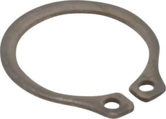 Rotor Clip - 10.46mm Groove Diam, 7/16" Shaft Diam, Passivated Stainless Steel, Snap External Retaining Rings - 0.029" Groove Width, 0.013" Groove Depth, 0.025" Ring Thickness, Grade 15-7 Grade 632 - USA Tool & Supply