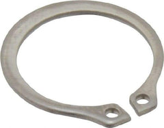 Rotor Clip - 14.94mm Groove Diam, 5/8" Shaft Diam, Passivated Stainless Steel, Snap External Retaining Rings - 0.039" Groove Width, 0.018" Groove Depth, 0.035" Ring Thickness, Grade 15-7 Grade 632 - USA Tool & Supply