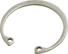 Rotor Clip - 0.05" Thick, Passivated Finish, Stainless Steel Snap Internal Retaining Ring - 0.056" Groove Width, 0.04" Groove Depth, 1.33" Groove Diam, Grade 15-7 Grade 632 - USA Tool & Supply