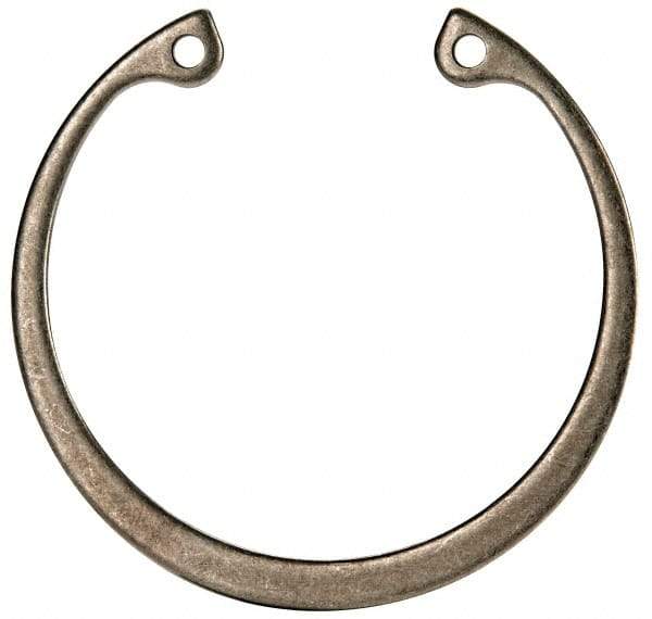 Rotor Clip - 0.062" Thick, Passivated Finish, Stainless Steel Snap Internal Retaining Ring - 0.068" Groove Width, 0.057" Groove Depth, 1.989" Groove Diam, Grade 15-7 Grade 632 - USA Tool & Supply