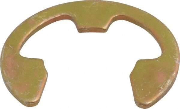 Rotor Clip - 14.73mm Groove Diam, 3/4" Shaft Diam, Cadmium-Plated Steel, E Style External Retaining Rings - 0.056" Groove Width, 0.085" Groove Depth, 0.05" Ring Thickness, Grade 1060-1090 - USA Tool & Supply
