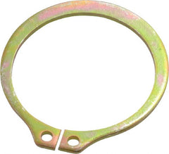 Rotor Clip - 13/16" Shaft Diam, 0.762" Groove Diam, Spring Steel External SH Style Retaining Ring - USA Tool & Supply