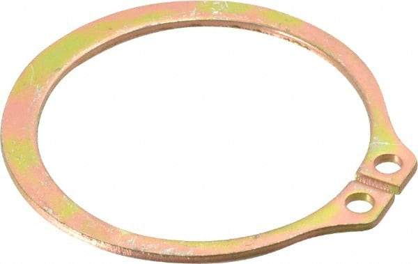 Rotor Clip - 41.91mm Groove Diam, 1-3/4" Shaft Diam, Cadmium-Plated Steel, Snap External Retaining Rings - 0.068" Groove Width, 0.05" Groove Depth, 0.062" Ring Thickness, Grade 1060-1090 - USA Tool & Supply