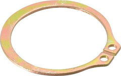 Rotor Clip - 41.91mm Groove Diam, 1-3/4" Shaft Diam, Cadmium-Plated Steel, Snap External Retaining Rings - 0.068" Groove Width, 0.05" Groove Depth, 0.062" Ring Thickness, Grade 1060-1090 - USA Tool & Supply