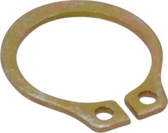 Rotor Clip - 8.94mm Groove Diam, 3/8" Shaft Diam, Cadmium-Plated Steel, Snap External Retaining Rings - 0.029" Groove Width, 0.012" Groove Depth, 0.025" Ring Thickness, Grade 1060-1090 - USA Tool & Supply