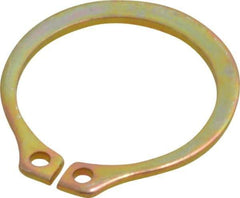 Rotor Clip - 14.94mm Groove Diam, 5/8" Shaft Diam, Cadmium-Plated Steel, Snap External Retaining Rings - 0.039" Groove Width, 0.018" Groove Depth, 0.035" Ring Thickness, Grade 1060-1090 - USA Tool & Supply