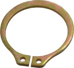 Rotor Clip - 17.88mm Groove Diam, 3/4" Shaft Diam, Cadmium-Plated Steel, Snap External Retaining Rings - 0.046" Groove Width, 0.023" Groove Depth, 0.042" Ring Thickness, Grade 1060-1090 - USA Tool & Supply