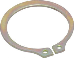 Rotor Clip - 20.85mm Groove Diam, 7/8" Shaft Diam, Cadmium-Plated Steel, Snap External Retaining Rings - 0.046" Groove Width, 0.027" Groove Depth, 0.042" Ring Thickness, Grade 1060-1090 - USA Tool & Supply