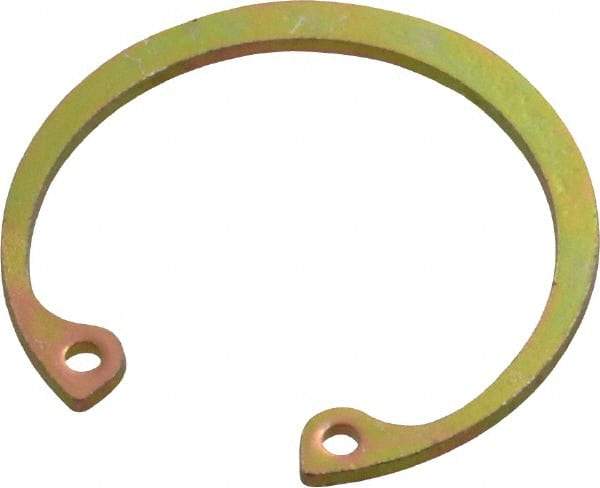 Rotor Clip - 0.042" Thick, Cadmium-Plated Finish, Steel Snap Internal Retaining Ring - 0.046" Groove Width, 0.033" Groove Depth, 1.066" Groove Diam, Grade 1060-1090 - USA Tool & Supply