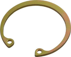 Rotor Clip - 0.05" Thick, Cadmium-Plated Finish, Steel Snap Internal Retaining Ring - 0.056" Groove Width, 0.04" Groove Depth, 1.33" Groove Diam, Grade 1060-1090 - USA Tool & Supply