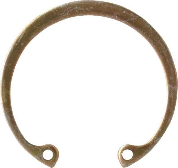 Rotor Clip - 0.05" Thick, Cadmium-Plated Finish, Steel Snap Internal Retaining Ring - 0.056" Groove Width, 0.043" Groove Depth, 1.461" Groove Diam, Grade 1060-1090 - USA Tool & Supply