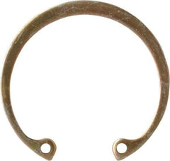 Rotor Clip - 0.05" Thick, Cadmium-Plated Finish, Steel Snap Internal Retaining Ring - 0.056" Groove Width, 0.043" Groove Depth, 1.461" Groove Diam, Grade 1060-1090 - USA Tool & Supply