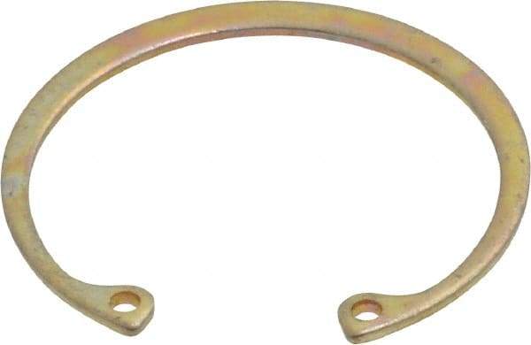 Rotor Clip - 0.05" Thick, Cadmium-Plated Finish, Steel Snap Internal Retaining Ring - 0.056" Groove Width, 0.047" Groove Depth, 1.594" Groove Diam, Grade 1060-1090 - USA Tool & Supply