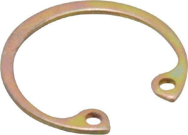 Rotor Clip - 0.035" Thick, Cadmium-Plated Finish, Steel Snap Internal Retaining Ring - 0.039" Groove Width, 0.023" Groove Depth, 0.796" Groove Diam, Grade 1060-1090 - USA Tool & Supply