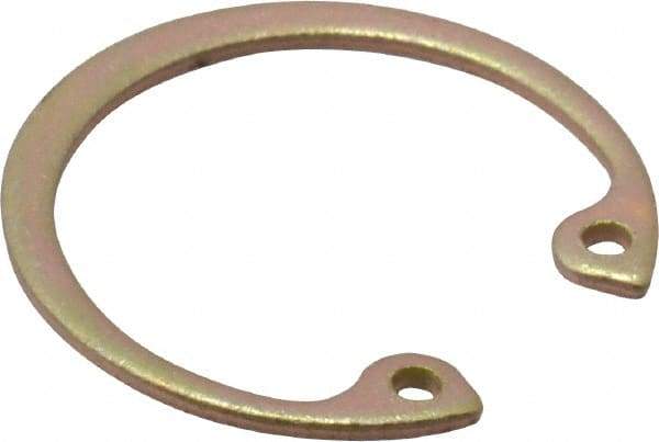 Rotor Clip - 0.042" Thick, Cadmium-Plated Finish, Steel Snap Internal Retaining Ring - 0.046" Groove Width, 0.028" Groove Depth, 0.931" Groove Diam, Grade 1060-1090 - USA Tool & Supply
