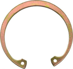 Rotor Clip - 0.062" Thick, Cadmium-Plated Finish, Steel Snap Internal Retaining Ring - 0.068" Groove Width, 0.054" Groove Depth, 1.858" Groove Diam, Grade 1060-1090 - USA Tool & Supply