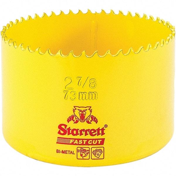 Starrett - 2-7/8" Diam, 1-5/8" Cutting Depth, Hole Saw - High Speed Steel Saw, Toothed Edge - USA Tool & Supply