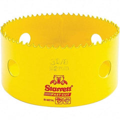 Starrett - 3-5/8" Diam, 1-5/8" Cutting Depth, Hole Saw - High Speed Steel Saw, Toothed Edge - USA Tool & Supply