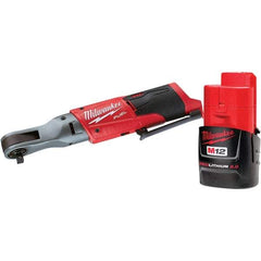 Milwaukee Tool - Cordless Impact Wrenches & Ratchets Voltage: 12.0 Drive Size (Inch): 3/8 - USA Tool & Supply