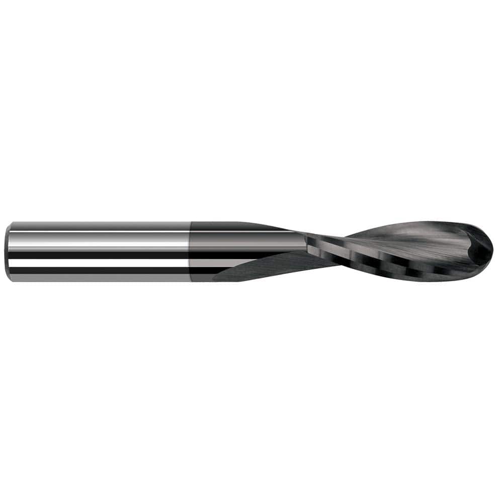 Harvey Tool - Ball End Mills; Mill Diameter (Inch): 1/8 ; Mill Diameter (Decimal Inch): 0.1250 ; Number of Flutes: 2 ; Length of Cut (Inch): 5/8 ; Length of Cut (Decimal Inch): 0.6250 ; Material: Solid Carbide - Exact Industrial Supply