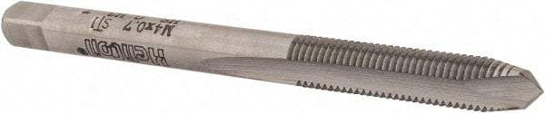 Heli-Coil - M4x0.70 Metric Coarse, D3, 2 Flutes, Plug Chamfer, Bright Finish, High Speed Steel Spiral Point STI Tap - 2-3/8" OAL, 7/8" Thread Length, 5H Class of Fit - Exact Industrial Supply