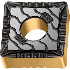 Turning Insert:  SNMG322-FP5 WPP10G,  Solid Carbide TiCN, Al2O3 & TiN Finish,  Neutral,  0.3750″ Long,  3/8″ Inscribed Circle,  0.0310″ Corner Radius,  90.0 &deg N/A Square,  Series  SNMG-FP5