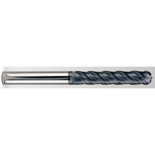 ‎1/4″ Dia. × 1/4″ Shank × 1-1/2″ DOC × 4″ OAL, Carbide AlTiN, Spiral , 4 Flute, 38° Helix, Ballnose End Mill - Exact Industrial Supply