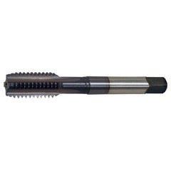 ‎5/16-18 UNC 4 Flute H3 Semi-Bottoming HSS-E CNC For Cast Iron & Harder Materials CNC Straight Flute Tap- TiCN - Exact Industrial Supply