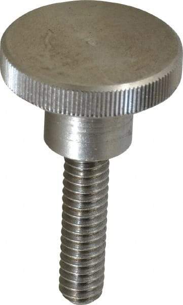 KIPP - 24mm Head, Knurled Knob - Threaded Stem, Stainless Steel - USA Tool & Supply